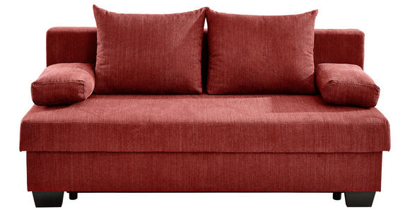 SCHLAFSOFA in Flachgewebe Rot  - Rot, KONVENTIONELL, Holz/Textil (200/88/102cm) - Xora