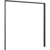 PASSEPARTOUTRAHMEN 183/200/12 cm   - Graphitfarben, Konventionell, Holzwerkstoff (183/200/12cm) - Modante