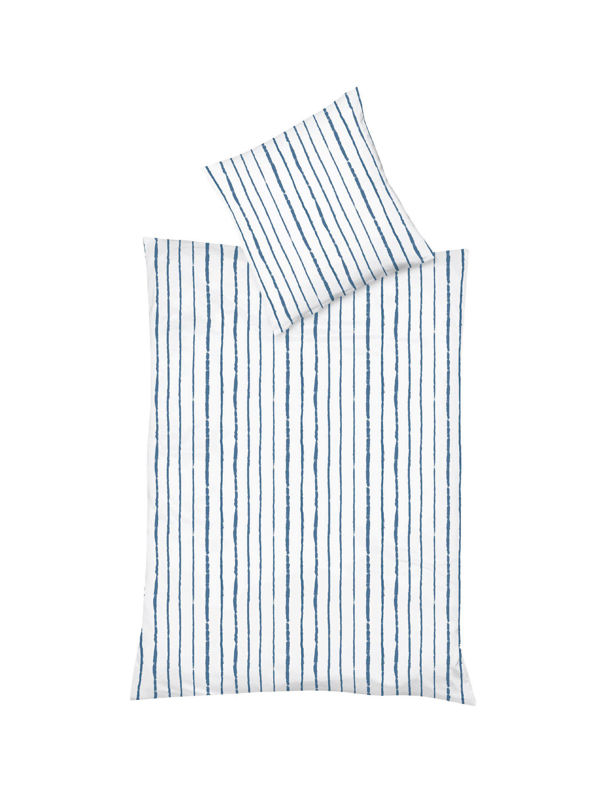 BETTWÄSCHE 135/200 cm Provence Cassis Leinenoptik  - Blau, Basics, Textil (135/200cm) - Fleuresse