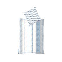 BETTWÄSCHE Provence Cassis Leinenoptik 155/200 cm  - Blau, Basics, Textil (155/200cm) - Fleuresse