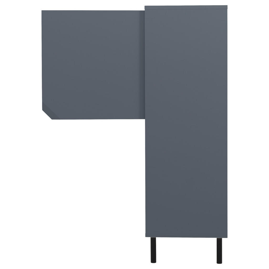 Thumbnail - Highboard, Dunkelblau, Holzwerkstoff, 4 Fächer, 118x137x43 cm, Typenauswahl, Beimöbel erhältlich, Wohnzimmer, Kommoden &...