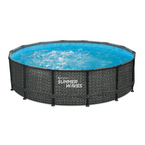 POOL PGP4A01442B 427/107 cm  - Grau, KONVENTIONELL, Kunststoff (427/107cm) - Ambia Garden
