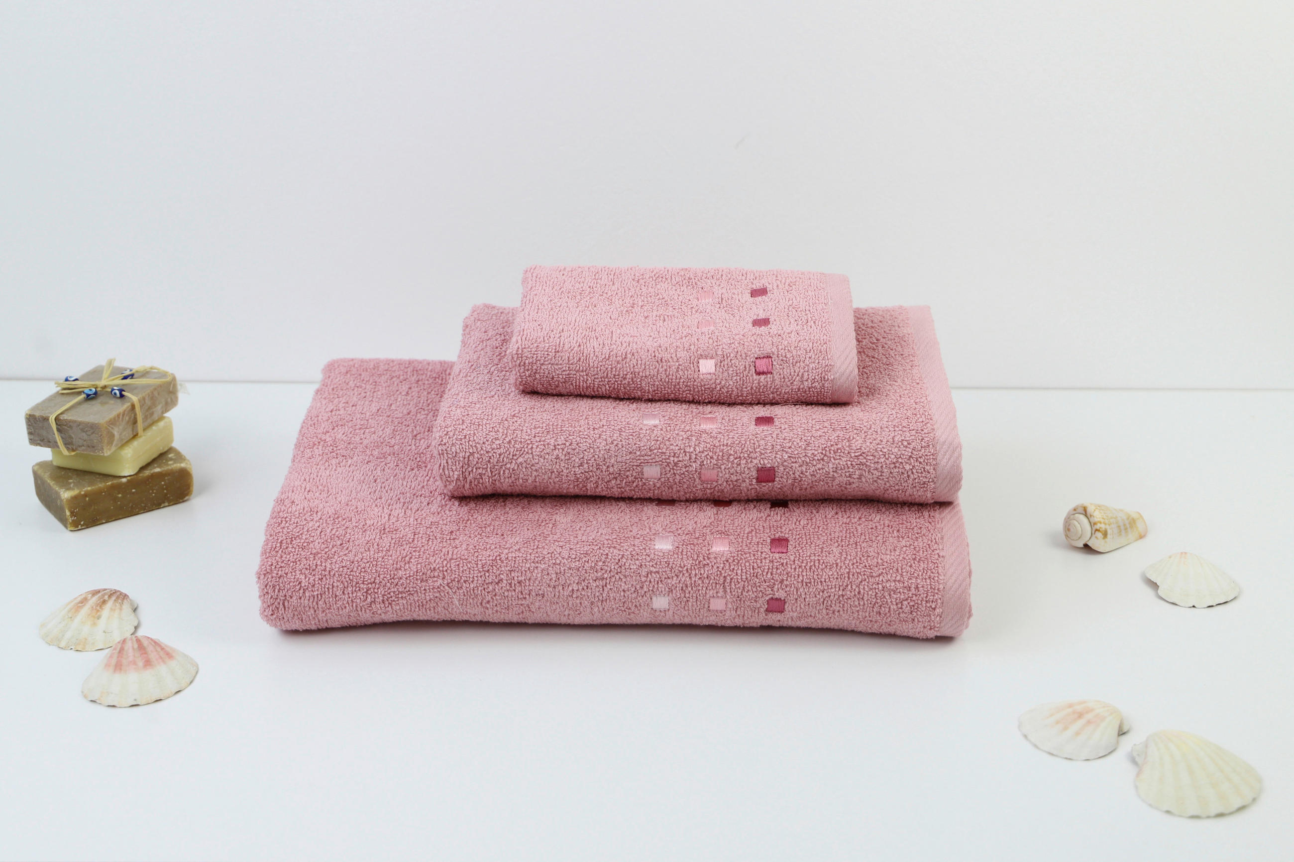 PROSOP DE DUȘ 70/140 cm roz  - roz, Konventionell, textil (70/140cm) - Esposa