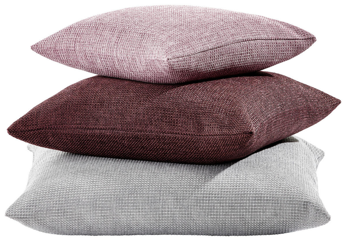 KISSENHÜLLE Dallas 40/40 cm  - Silberfarben, Basics, Textil (40/40cm) - Novel