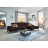 ECKSOFA in Echtleder Braun  325/157 cm  - Schwarz/Braun, Design, Leder/Metall (325/157cm) - Dieter Knoll