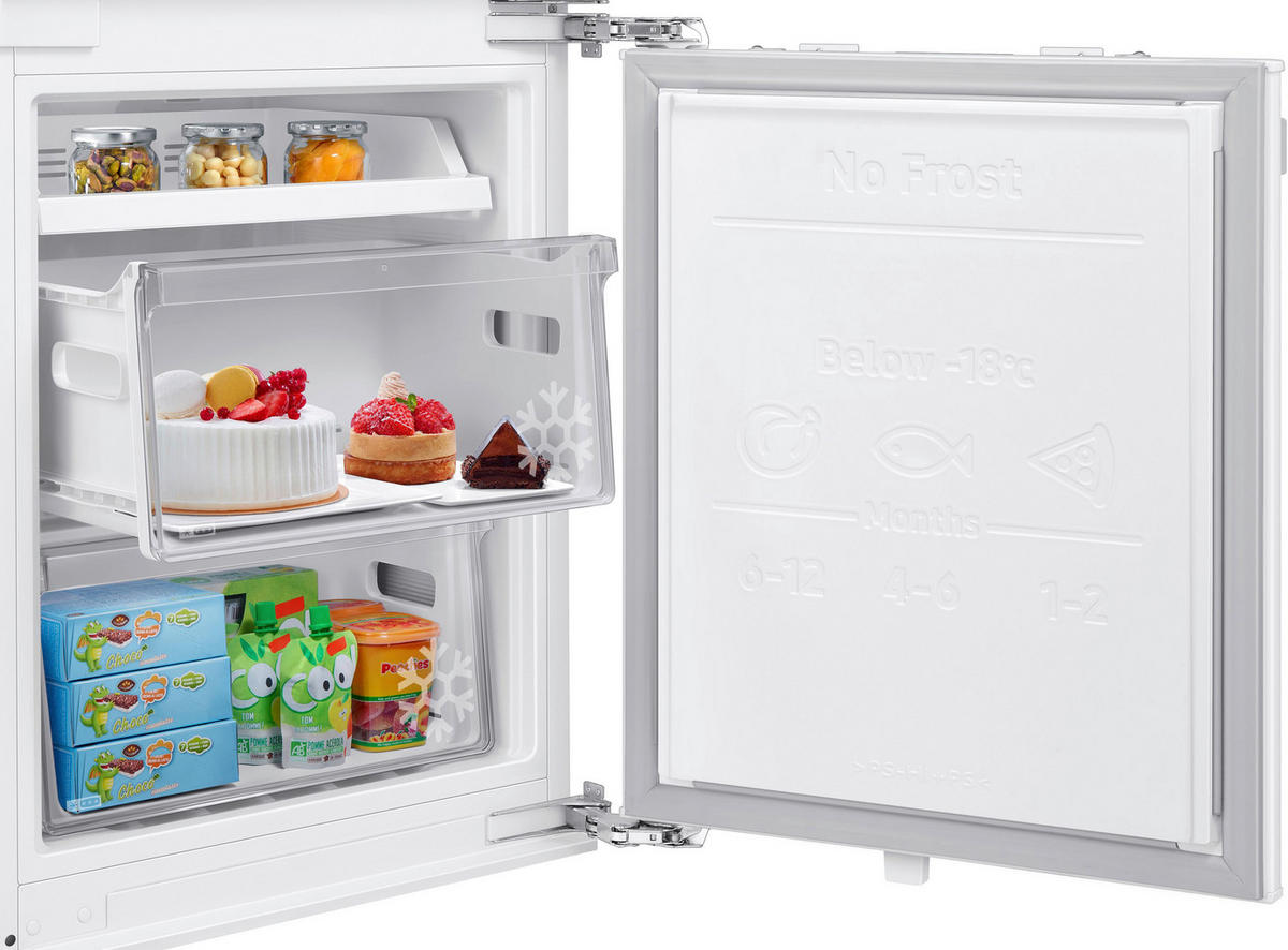 KÜHL-GEFRIER-KOMBINATION 54,0/177,5/55,0 cm BRB80F26ADF0EF  - Weiß, Basics, Glas/Kunststoff (54,0/177,5/55,0cm) - Samsung