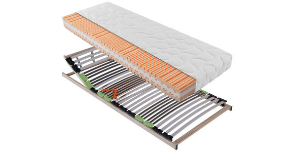 MATRATZENSET 120/200 cm - Birkefarben, Basics, Holzwerkstoff (120/200cm) - Sleeptex