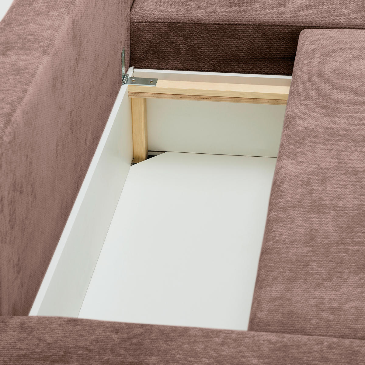 WOHNLANDSCHAFT Dunkelbraun Chenille  - Dunkelbraun/Schwarz, KONVENTIONELL, Kunststoff/Textil (140/328/140cm) - Ti'me