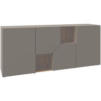 SIDEBOARD  in 192/82/45 cm  - Wildeiche/Grau, Design, Glas/Holz (192/82/45cm) - Voglauer