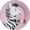 KINDERTELLER HAPPY ZOO Porzellan  - Schwarz/Rosa, Basics, Keramik (19/19/2cm) - Ritzenhoff Breker