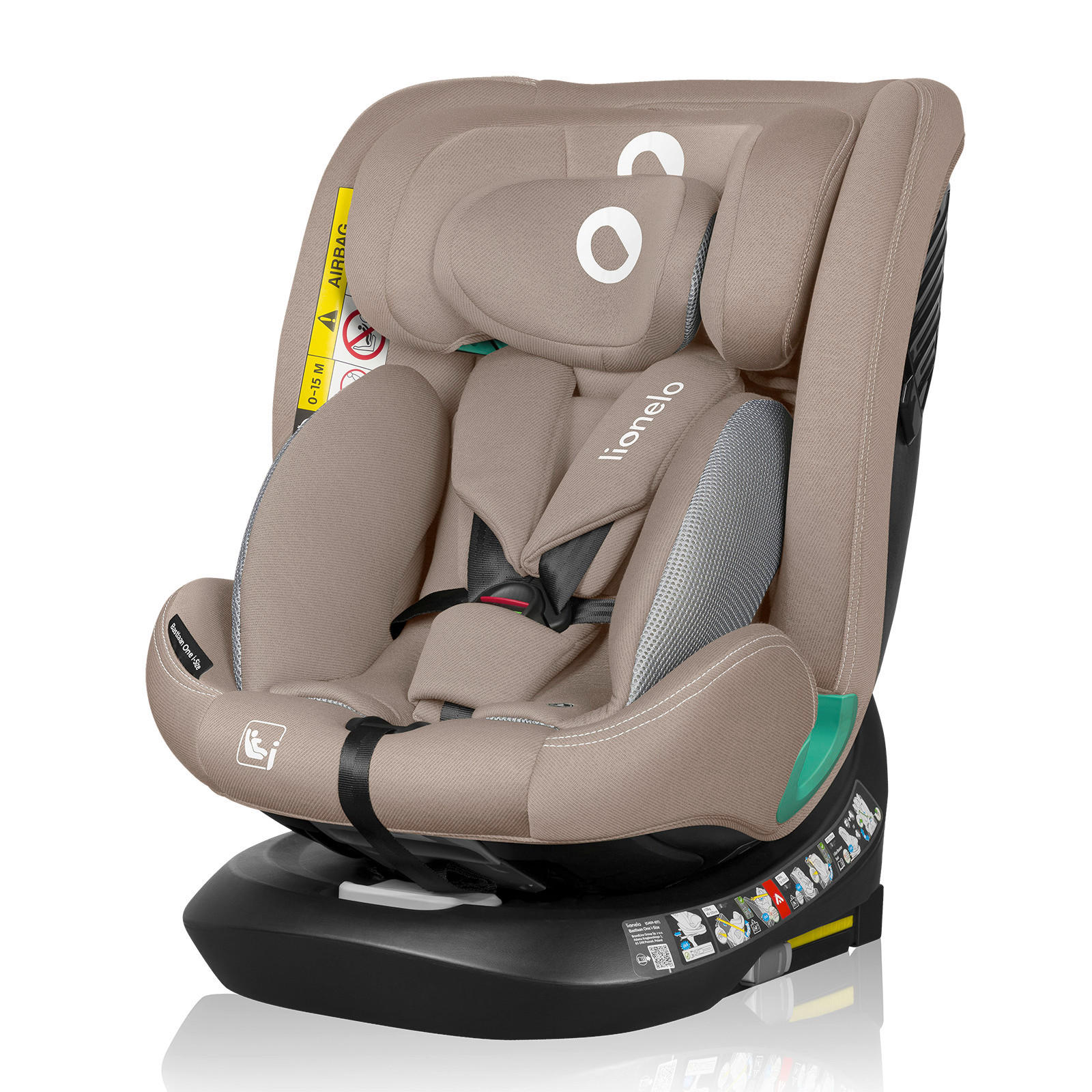 KINDERAUTOSITZ Bastiaan One i-Size   - Beige, Basics, Kunststoff (44.5/60/81cm) - Lionelo