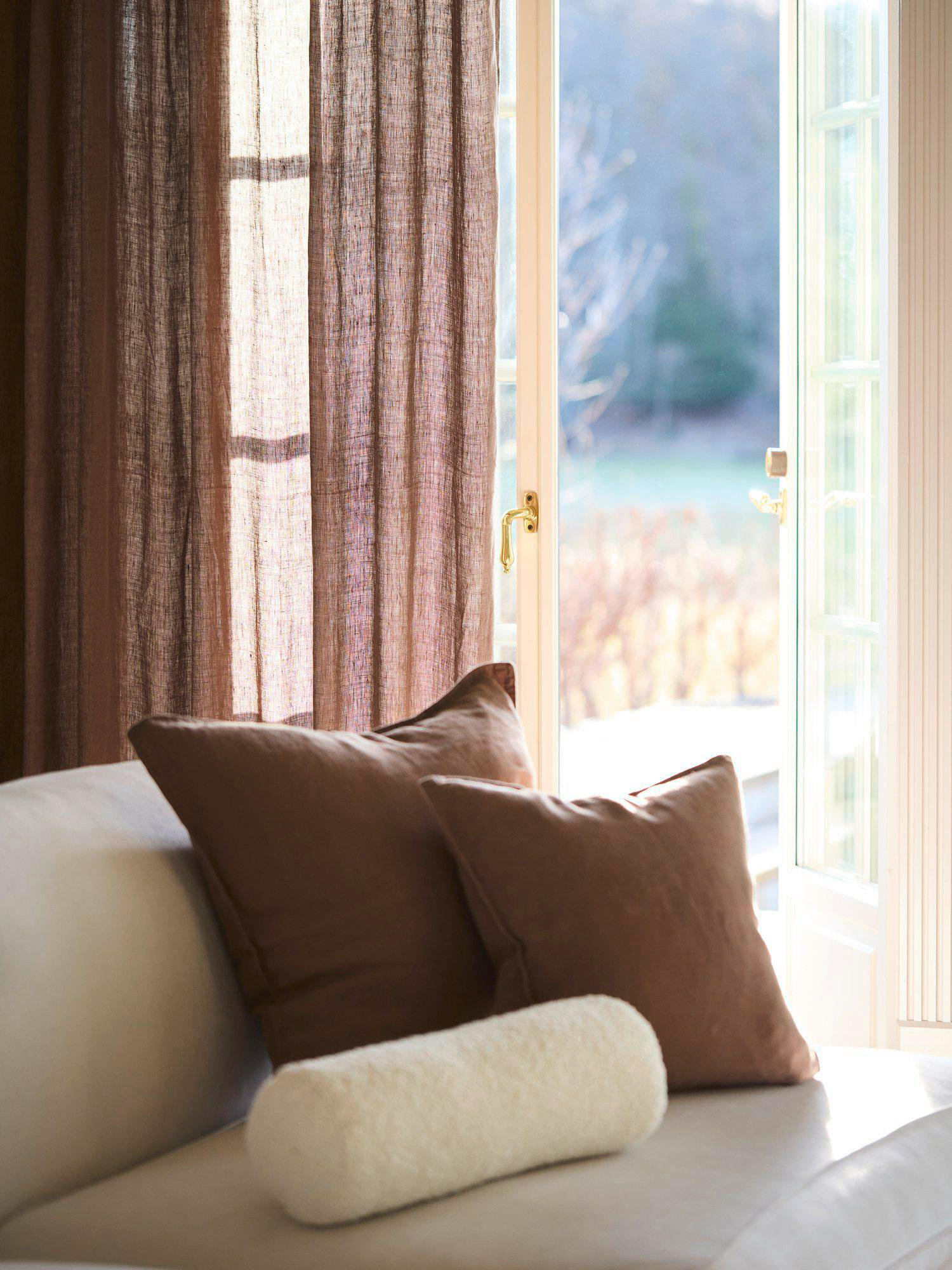 FERTIGVORHANG  - Braun, Basics, Textil (145/280cm) - Svanefors