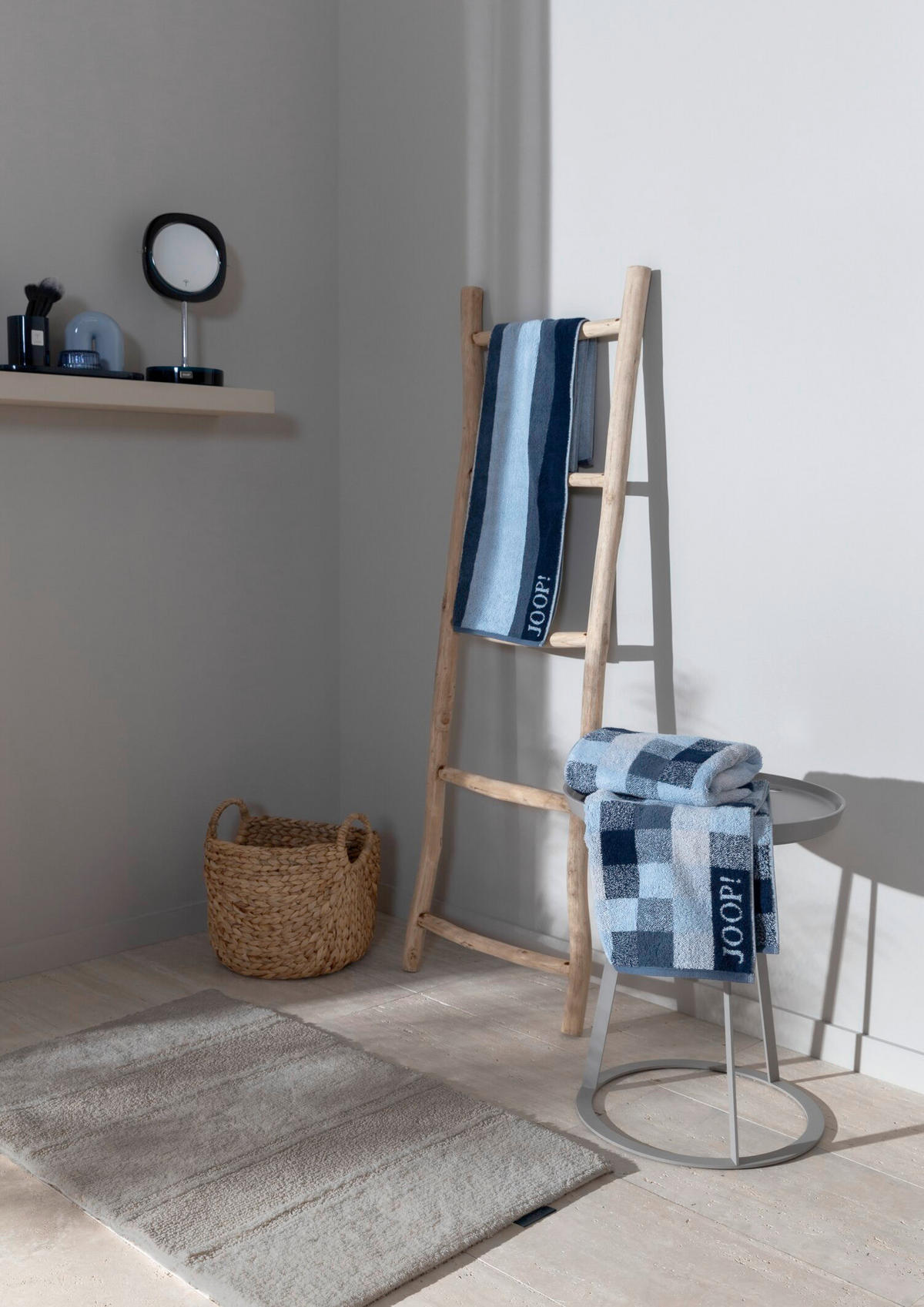 BADTEPPICH Grau, Hellgrau 70/120 cm  - Hellgrau/Grau, Basics, Textil (70/120cm) - Joop!