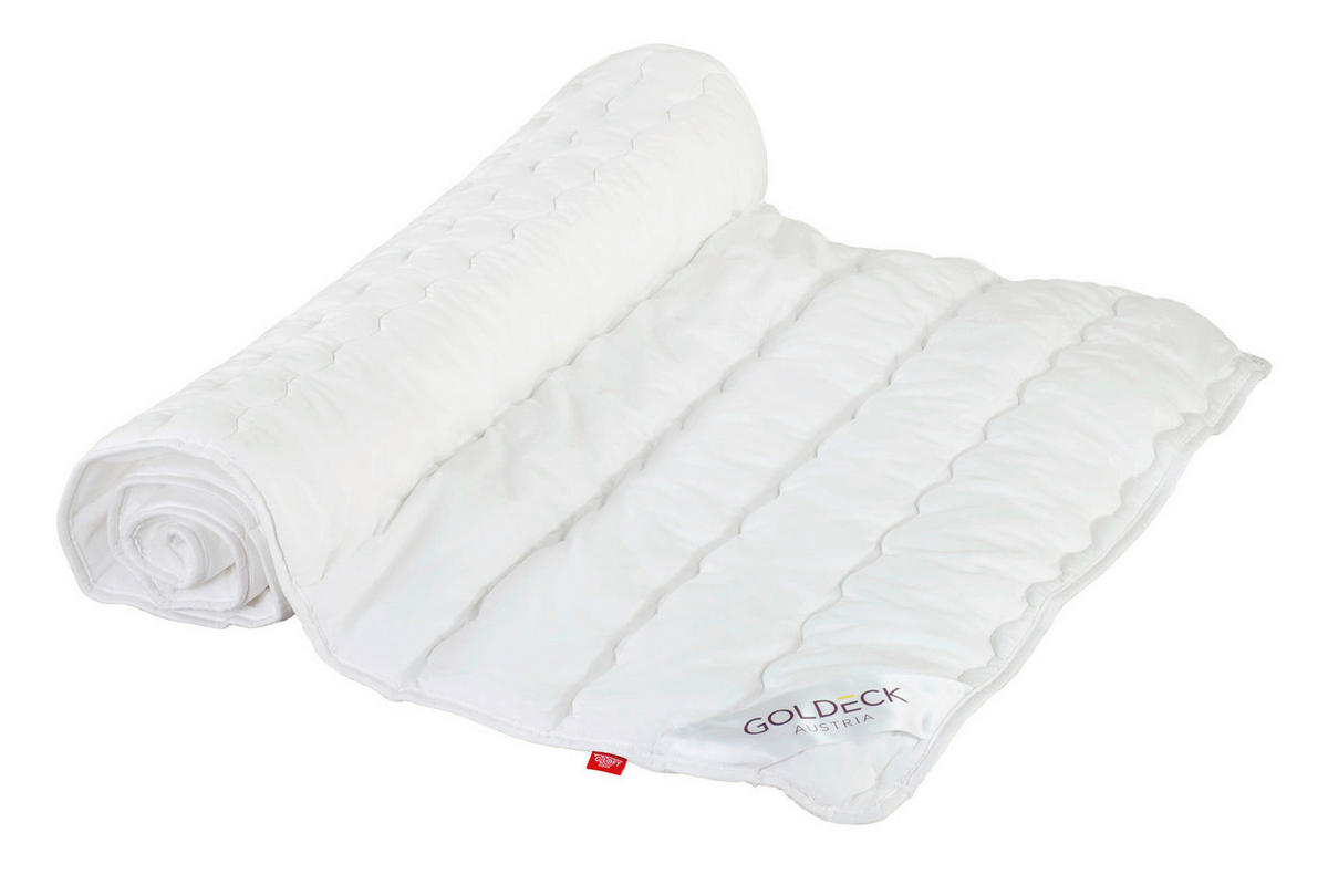 UNTERBETT 160/200 cm    - Weiß, Basics, Textil (160/200cm) - Goldeck Austria