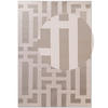 WEBTEPPICH 120/170 cm Perles Creme, Grau  - Creme/Grau, Design, Kunststoff (120/170cm) - Elle Decoration