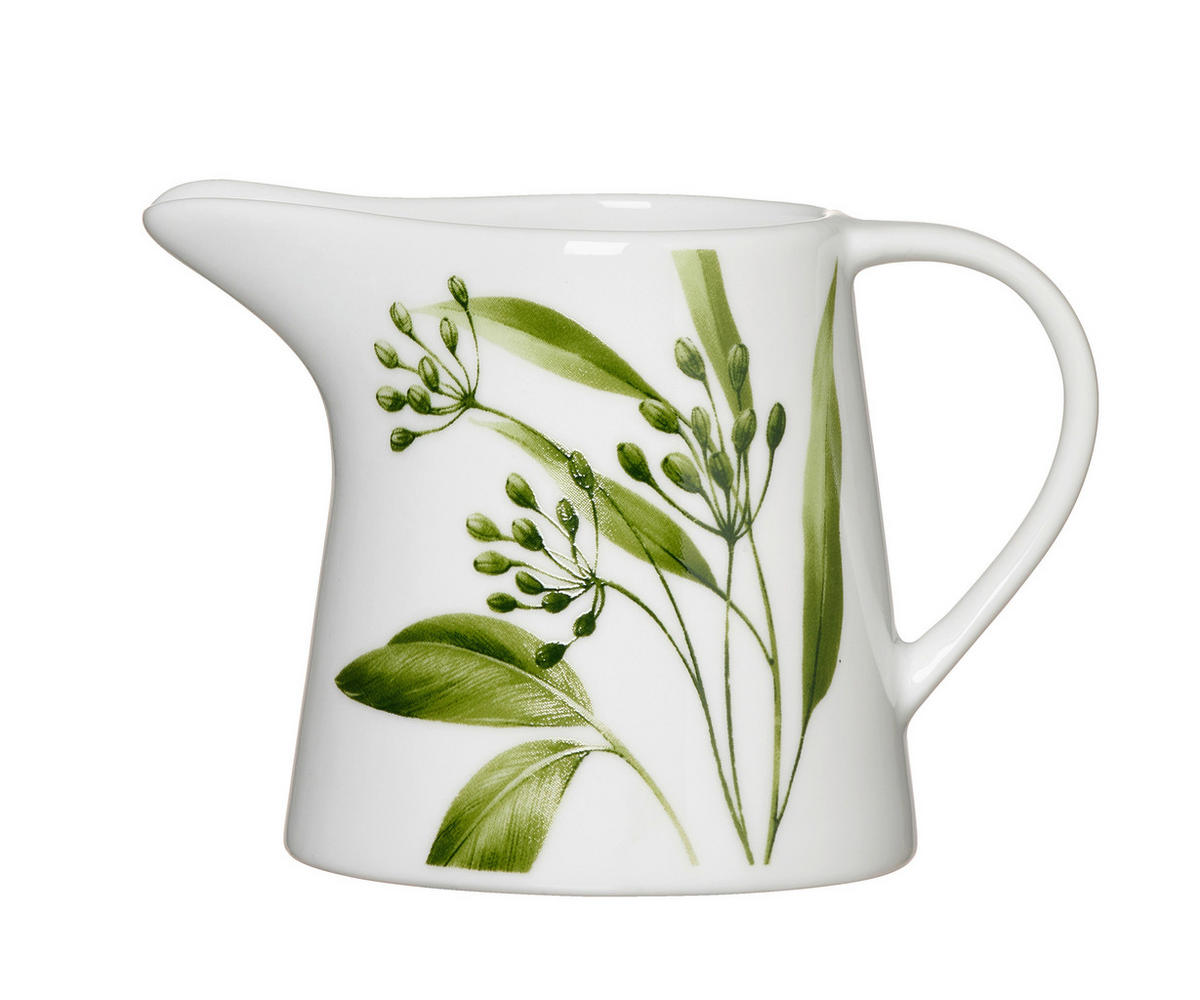 GRÄDDKANNA 190 ml  - vit/grön, Klassisk, keramik (11/7,5/7,5cm) - Ritzenhoff Breker