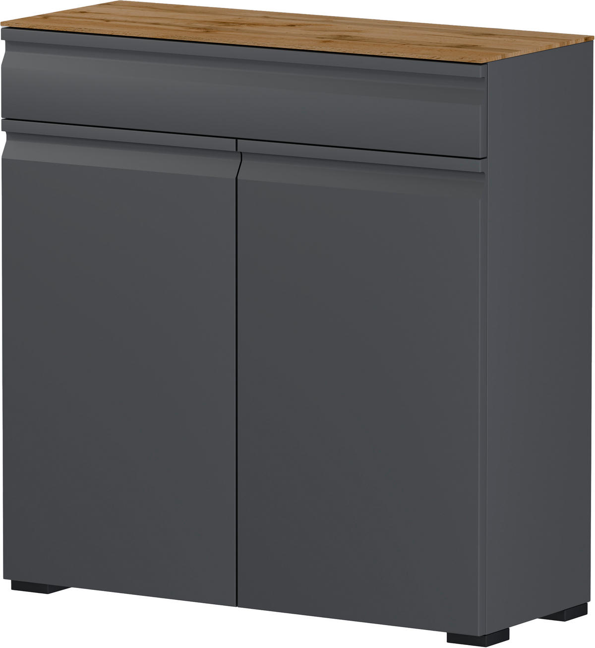 ORMAR ZA OBUĆU  antracit, boje hrasta  drvni materijal     - boje hrasta/crna, Design, drvni materijal/plastika (93/96/36cm) - Dieter Knoll