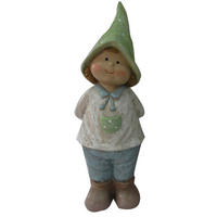 DEKOFIGUR KIND  - Blau/Grün, LIFESTYLE, Kunststoff (14/46,5/12cm)