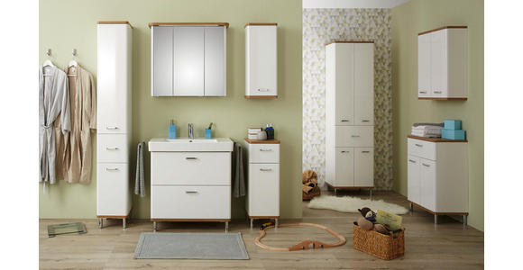 SPIEGELSCHRANK 80/72/20 cm - Chromfarben/Eichefarben, KONVENTIONELL, Glas/Holz (80/72/20cm) - Xora