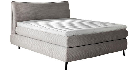 BOXSPRINGBETT 180/200 cm in Grau - Schwarz/Grau, Trend, Holz/Textil (180/200cm) - Esposa