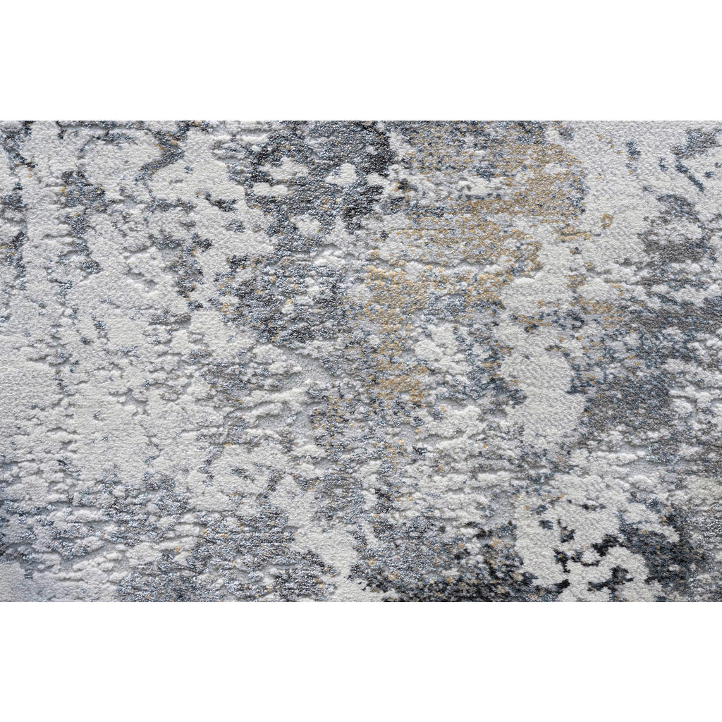 Thumbnail - Novel Webteppich Canyon, Blau, Grau, Gold, Textil, Abstraktes, rechteckig, 200x290 cm, Oeko-Tex® Standard 100, für Fußbo...