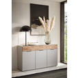 SIDEBOARD 151,9/87,9/45,2 cm  - Wildeiche/Hellgrau, Design, Holz/Holzwerkstoff (151,9/87,9/45,2cm) - Dieter Knoll
