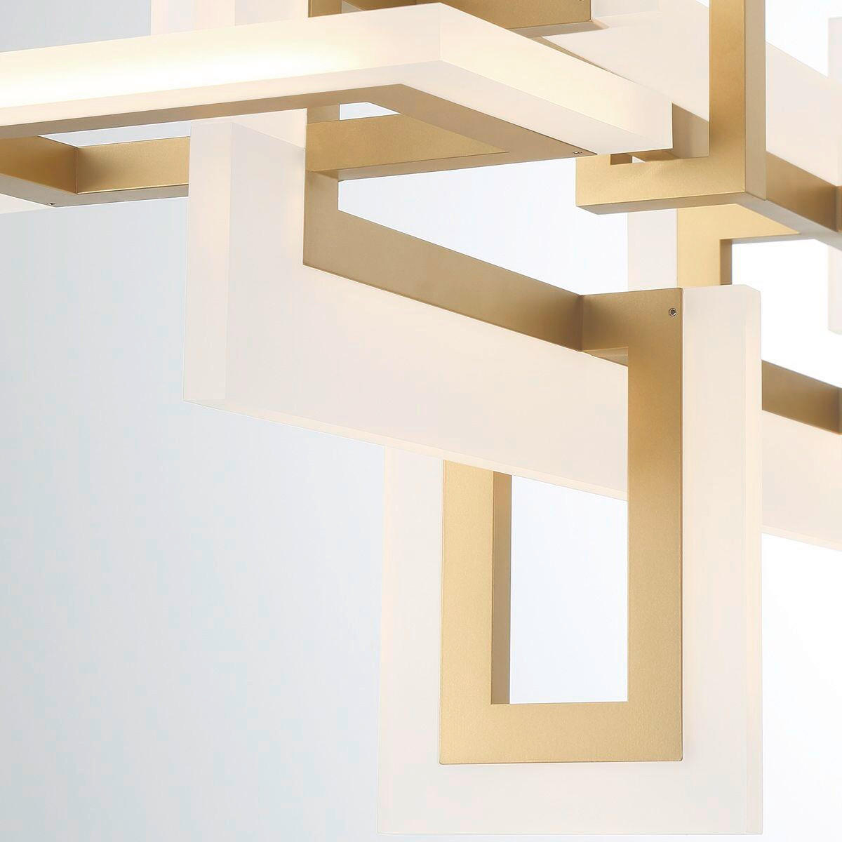 LED-HÄNGELEUCHTE 122,8/50/23,1 cm    - Messingfarben, Design, Glas/Metall (122,8/50/23,1cm) - Elstead Lighting