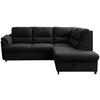 ECKSOFA Graphitfarben  - Greige/Schwarz, Basics, Holz/Textil (240/200cm) - MID.YOU