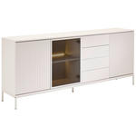 SIDEBOARD  205,8/81/38 cm 4 Schublade(n)  - Kaschmir, KONVENTIONELL, Glas/Holzwerkstoff (205,8/81/38cm) - Xora