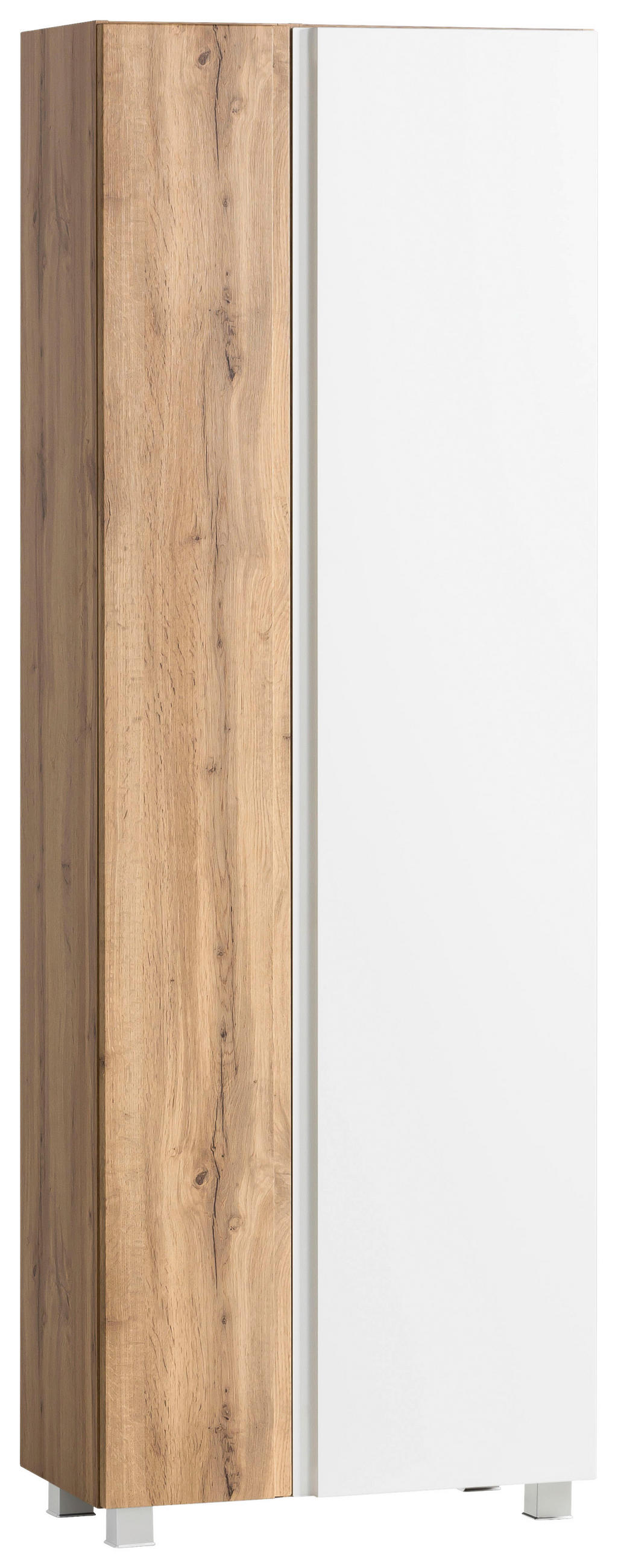 HOCHSCHRANK 65/180/35 cm  - Eiche Wotan/Weiß, MODERN, Holzwerkstoff (65/180/35cm) - Held