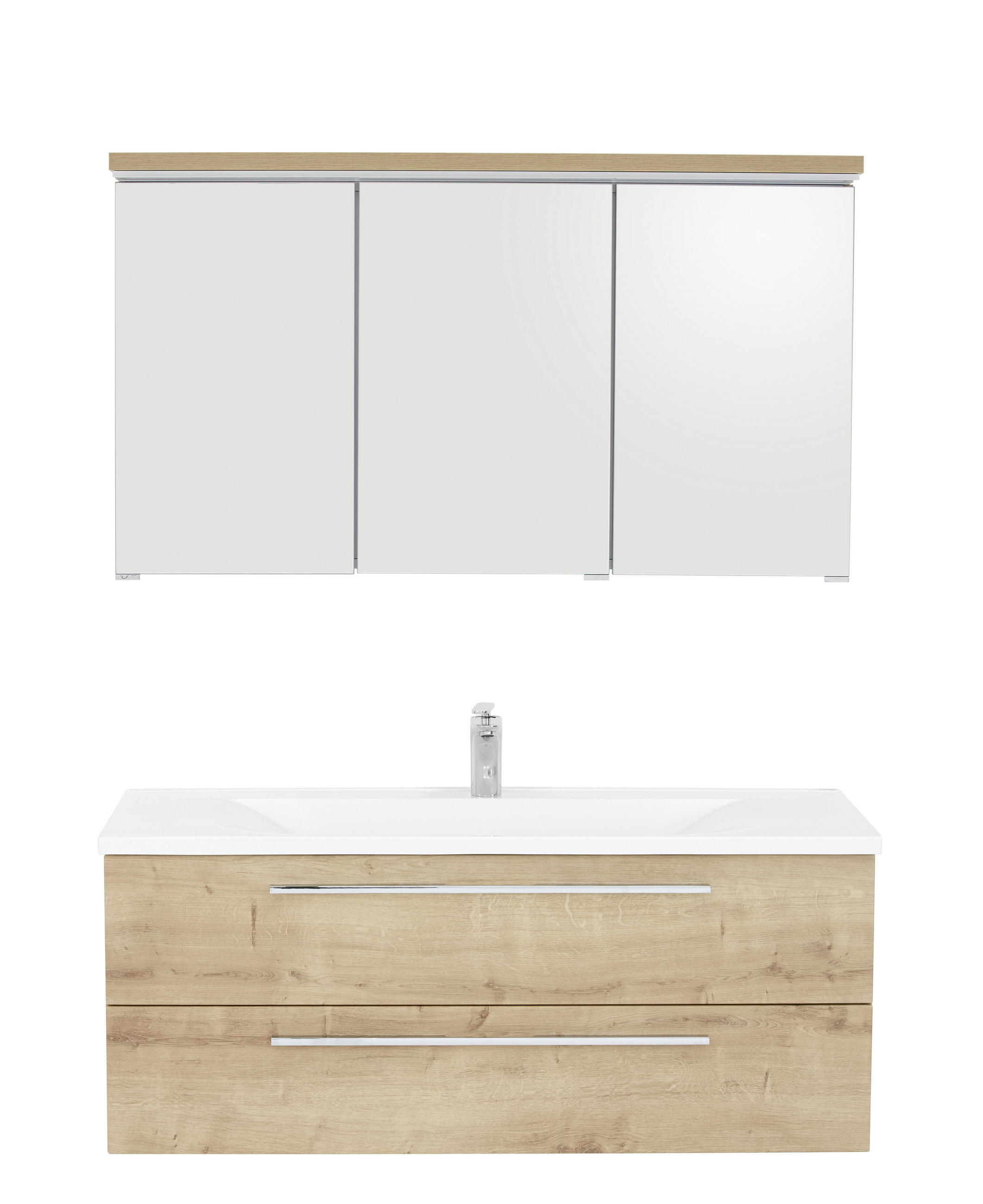 BADEZIMMER  in 120 cm  - Eichefarben, Konventionell, Holzwerkstoff (120cm) - Dieter Knoll