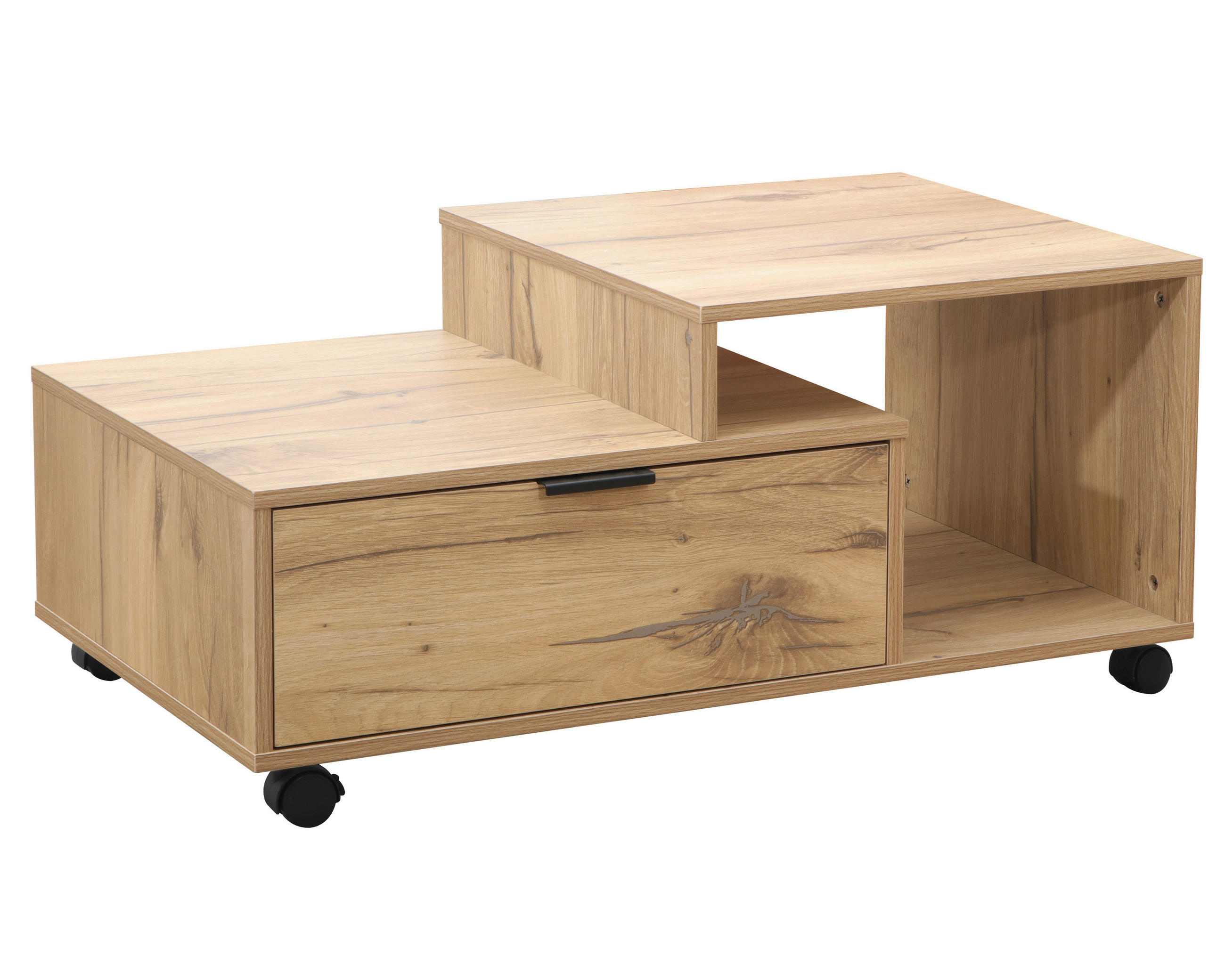 COUCHTISCH 90/50/40 cm rechteckig Eichefarben  - Eichefarben, Design, Holzwerkstoff/Kunststoff (90/50/40cm) - MID.YOU