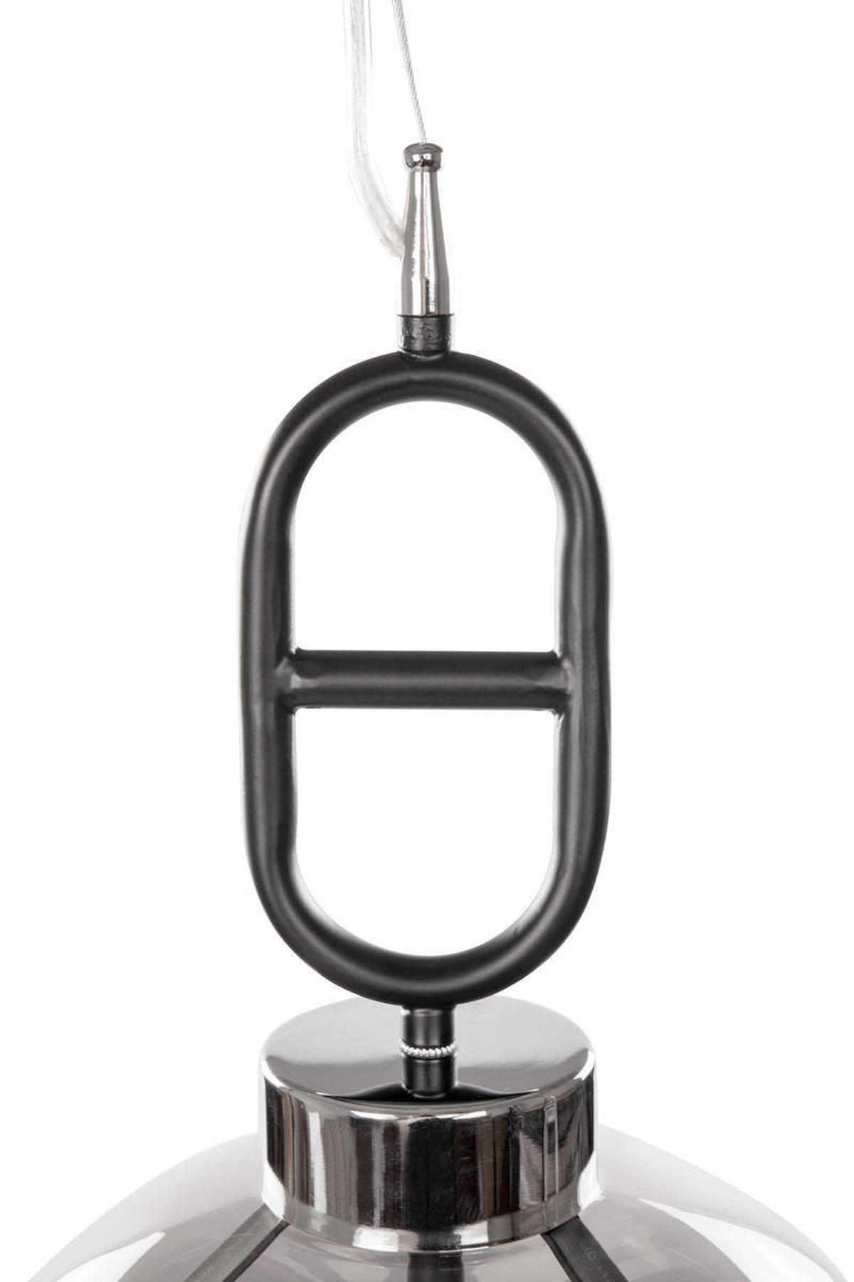 ZÁVĚSNÉ SVÍTIDLO,  25/150/25 cm - šedá/černá, Trend, kov/sklo (25/150/25cm) - P & B