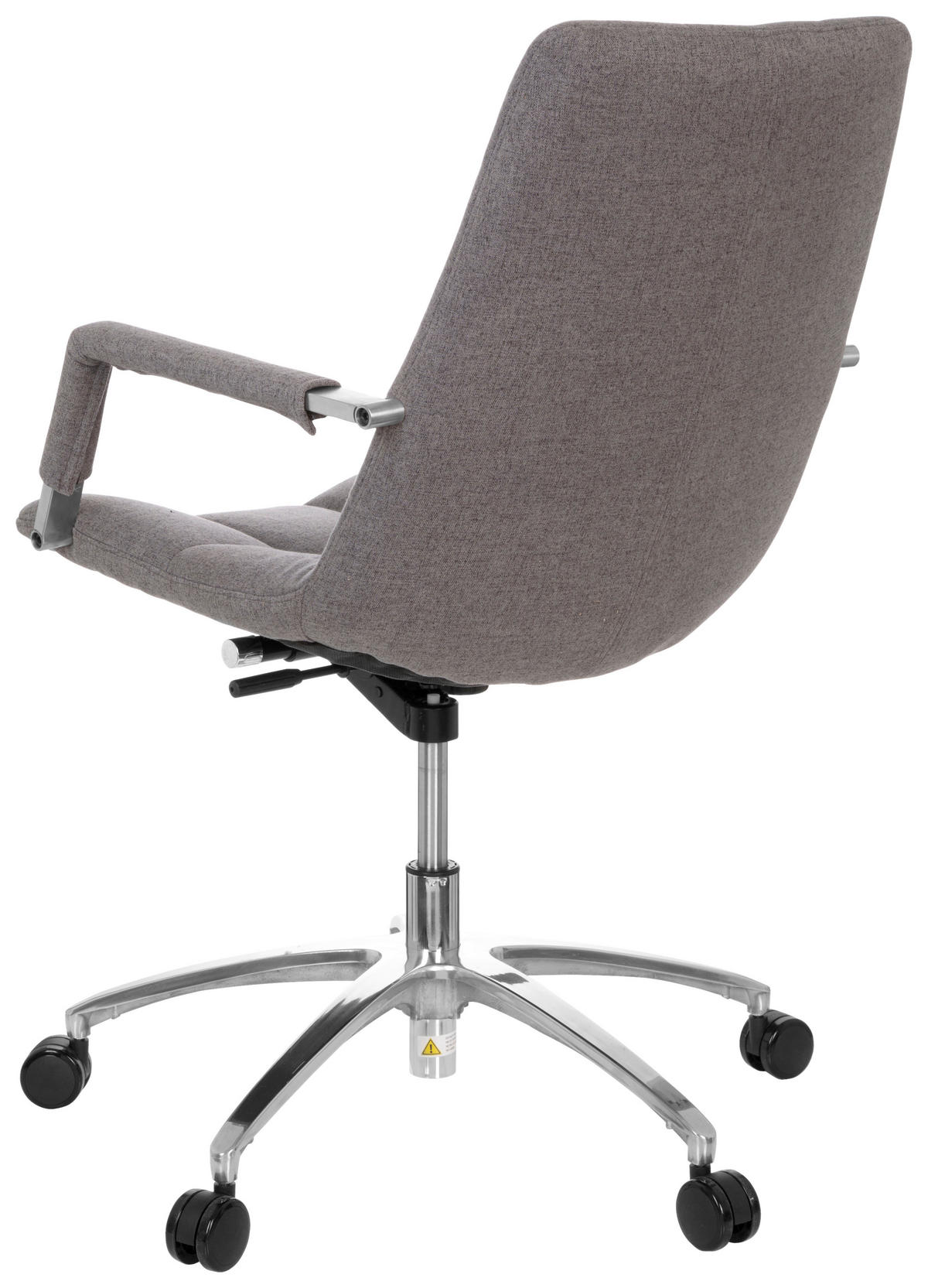OTOČNÁ ŽIDLE, plochá tkanina, šedá, barvy stříbra - šedá/barvy stříbra, Moderní, kov/textil (58/102/60cm) - MID.YOU