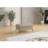 HOCKER in Textil Taupe  - Taupe/Creme, KONVENTIONELL, Textil/Metall (104/47/69cm) - Sit & More