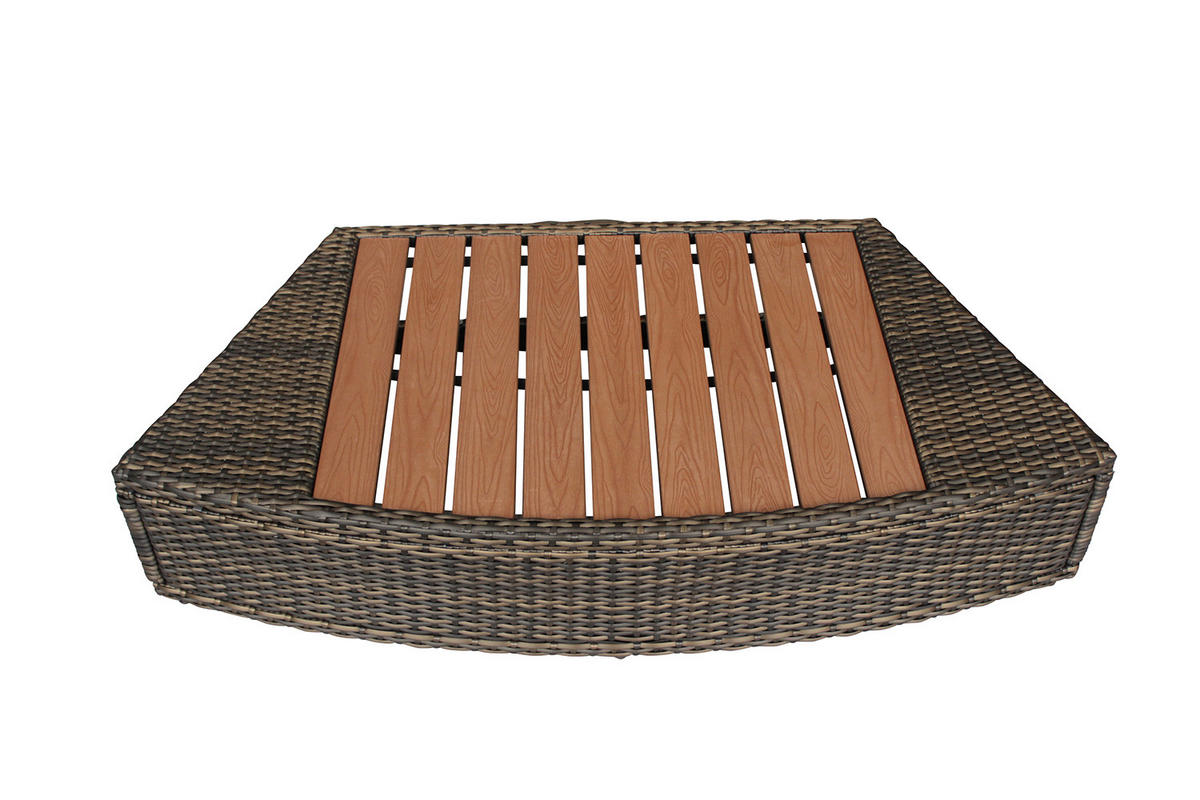 WHIRLPOOL NETSPA OCTOPUS 290/73 cm  - Schwarz, Basics, Leder/Kunststoff (290/73cm)