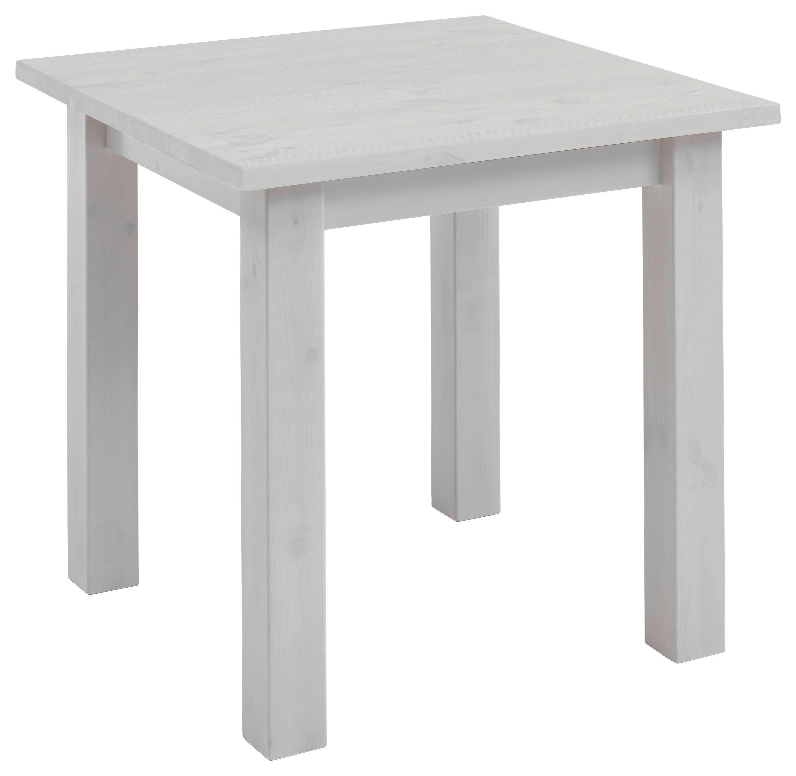 ESSTISCH in Holz 78/78/78 cm  - Weiß, ROMANTIK / LANDHAUS, Holz (78/78/78cm) - Boxxx
