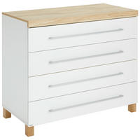 WICKELKOMMODE Lennox Fresh  - Weiss/Eichefarben, Basics, Holzwerkstoff (109,9/95,8/56,6cm) - Paidi