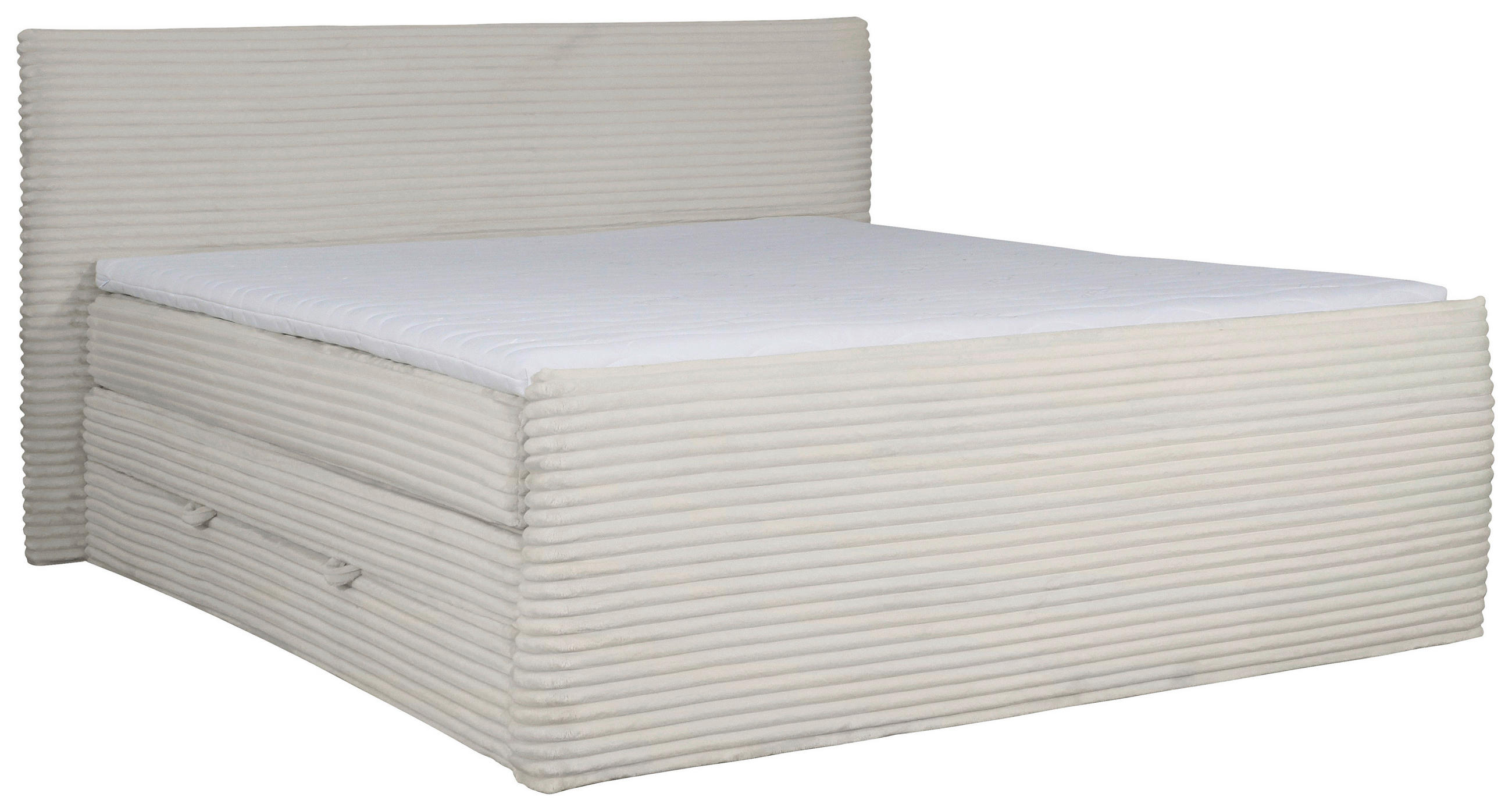 BOXSPRINGBETT 180/200 cm in Beige - Beige, MODERN, Textil (180/200cm) - MID.YOU