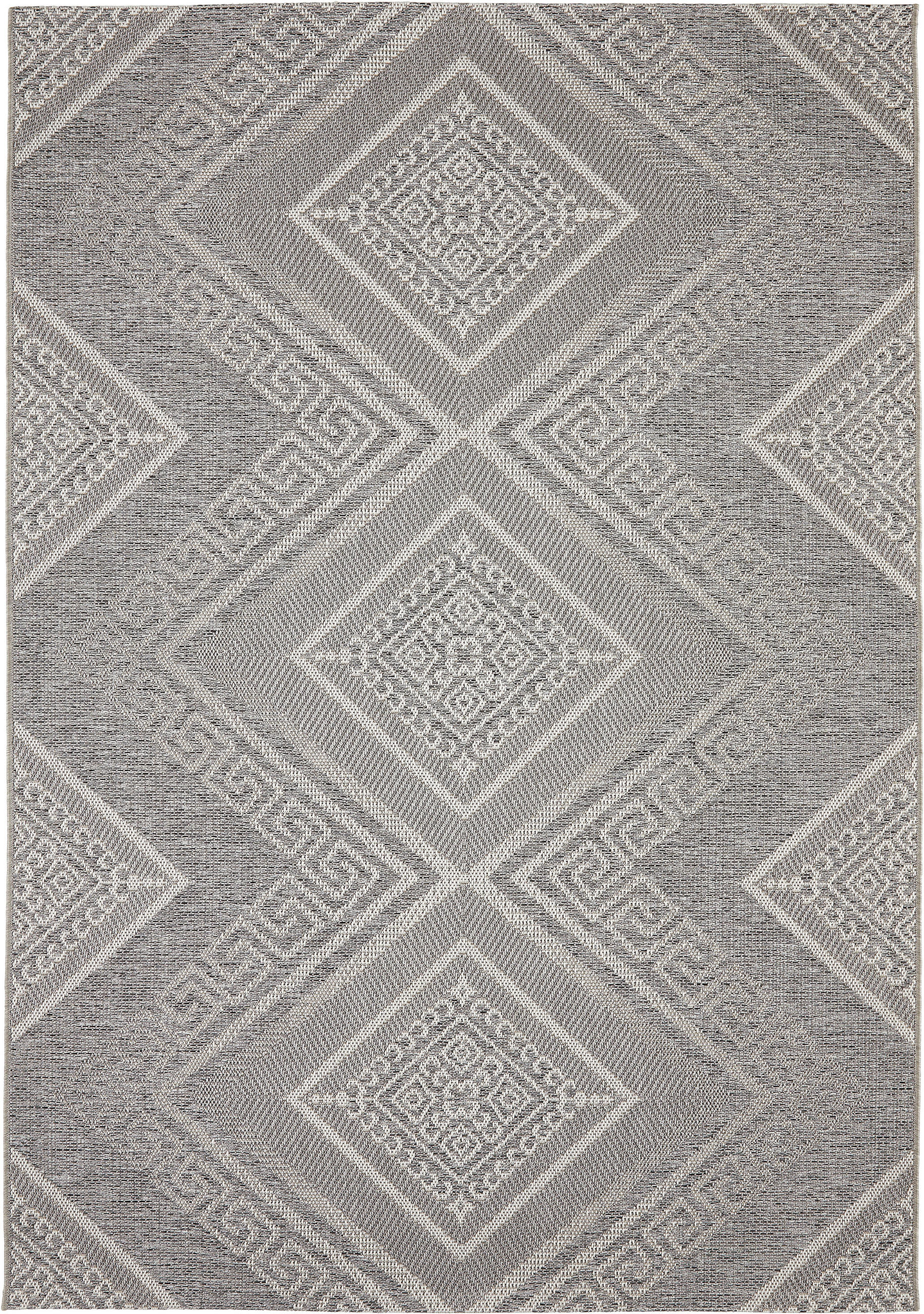 OUTDOORTEPPICH 80/150 cm Trinidad Grau  - Grau, Design, Kunststoff/Textil (80/150cm) - Novel
