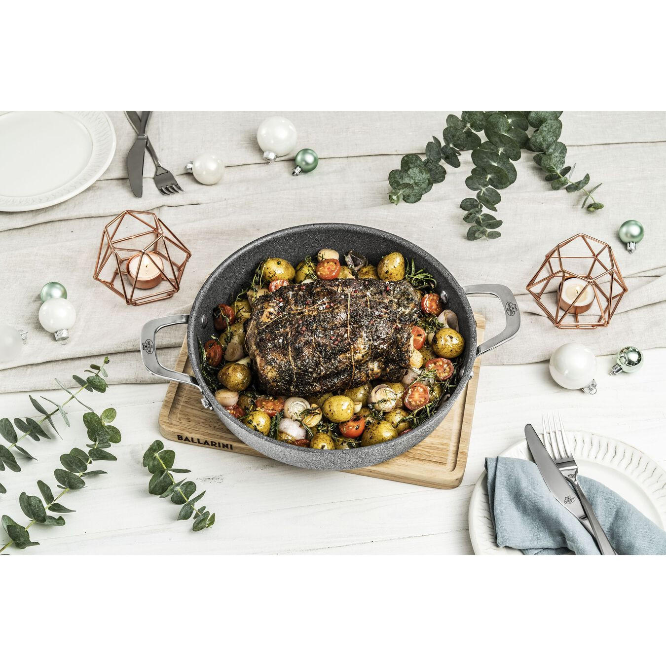 SERVERINGSPANNA Salina 28 cm  - Basics, metall/glas (28cm) - Ballarini