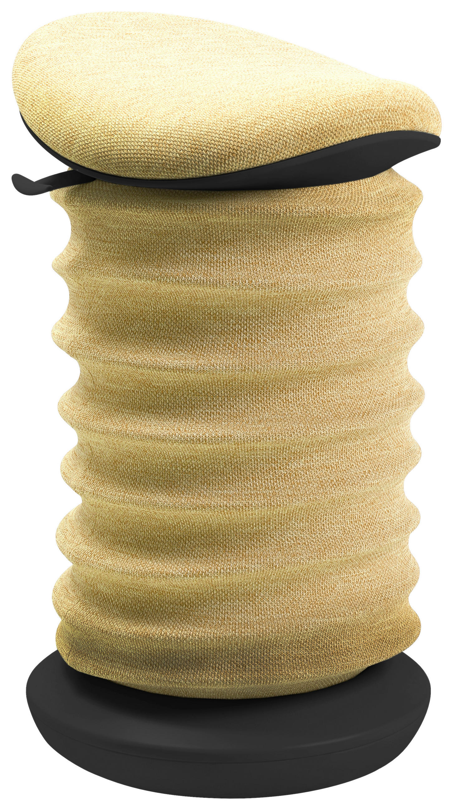 BÜROHOCKER 37,5/53-64/36 cm  - Gelb/Schwarz, Design, Kunststoff/Textil (37,5/53-64/36cm) - Topstar