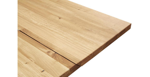 ESSTISCH in Holz, Metall 200/100/78 cm - Eichefarben/Schwarz, Natur, Holz/Metall (200/100/78cm) - Voleo