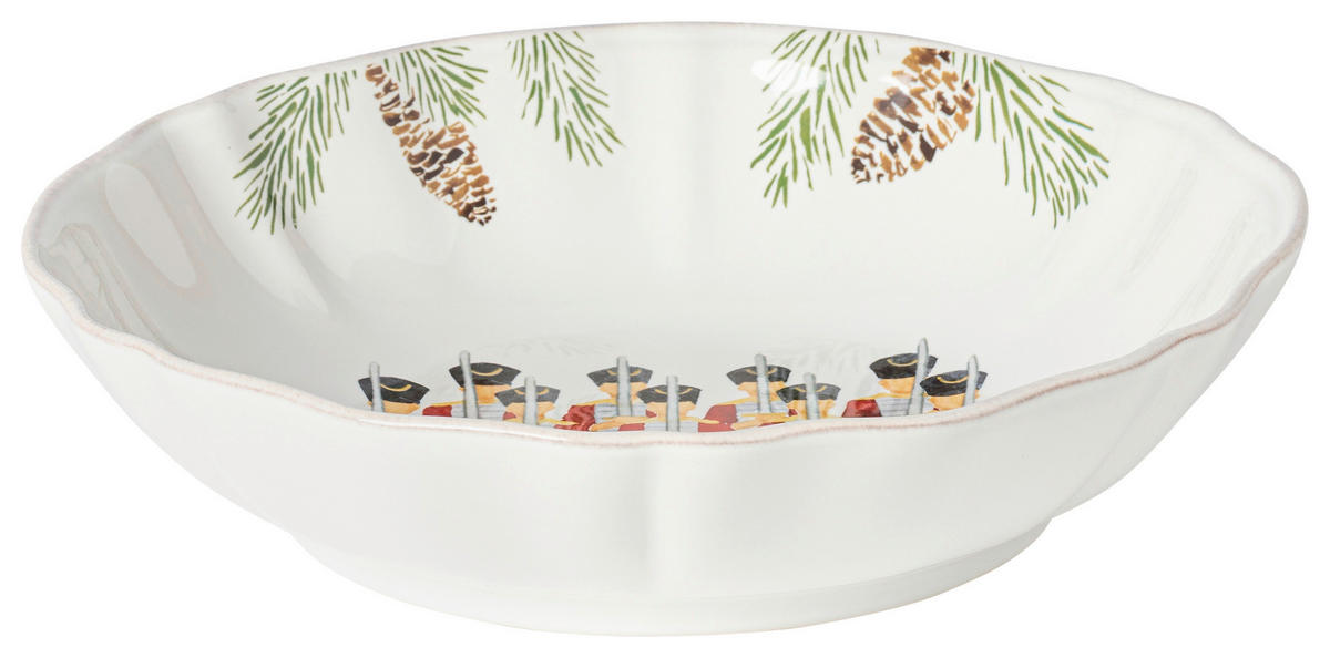 SUPPENTELLERSET Multicolor, Weiß Hochglanz 4-teilig Feinsteinzeug THE NUTCRACKER  - Weiß Hochglanz/Multicolor, Basics, Keramik (23cm) - Costa Nova