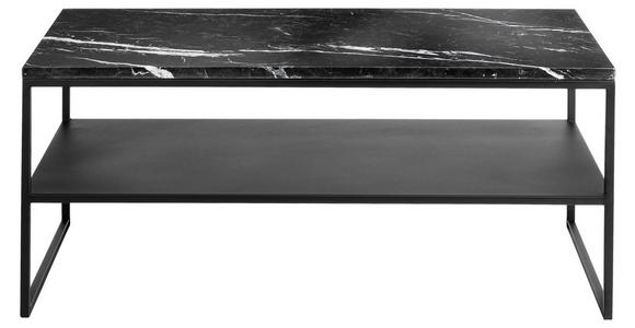 COUCHTISCH in Metall 100/60/41 cm  - Schwarz, Design, Stein/Metall (100/60/41cm) - Johann Jakob