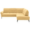 ECKSOFA in Webstoff Gelb  256/206 cm  - Gelb/Schwarz, Design, Textil/Metall (256/206cm) - Beldomo System