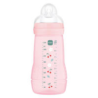 WEITHALSFLASCHE Pattern Fruits  - Hellrosa/Gelb, Basics, Kunststoff (270ml) - MAM