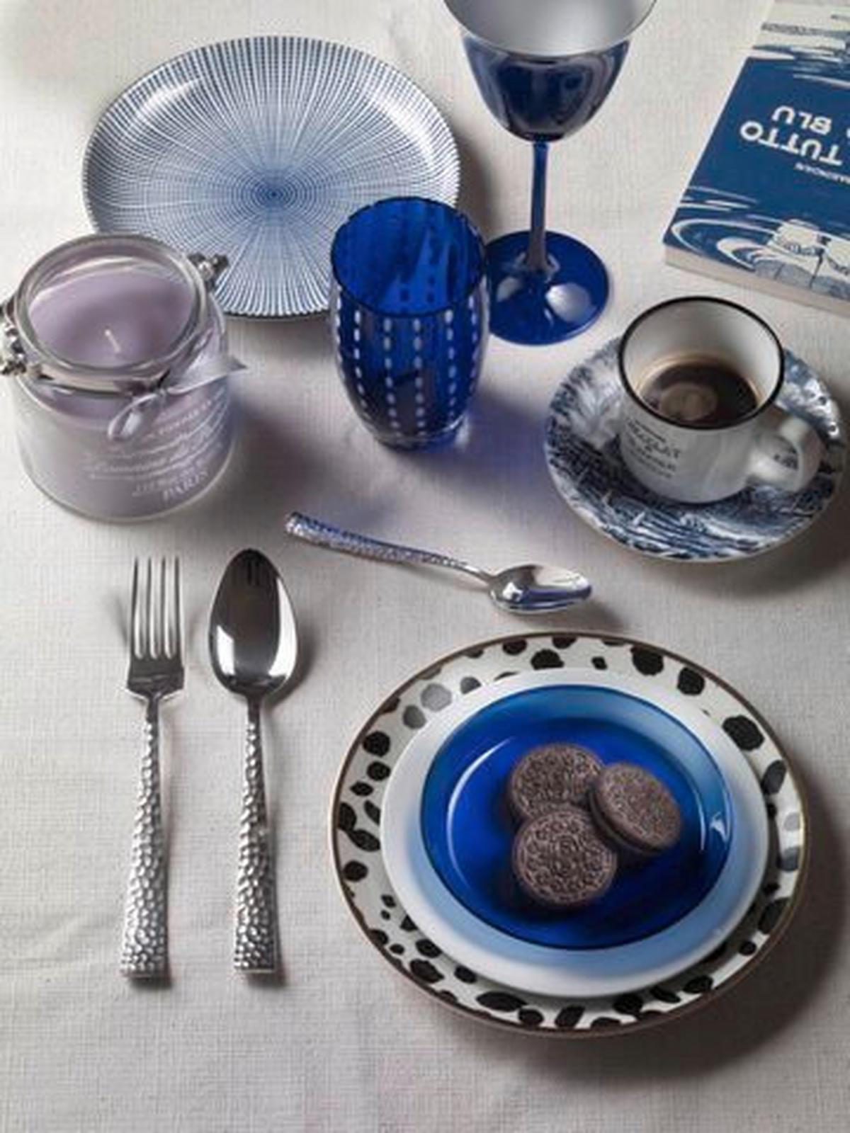 BESTECKSET PALACE MARTELLATO  24-teilig  - Edelstahlfarben, Basics, Metall (25,5/7/5,3cm) - Pintinox