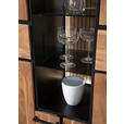 HIGHBOARD  in 150/150/44 cm  - Schwarz/Akaziefarben, LIFESTYLE, Glas/Holz (150/150/44cm) - Landscape