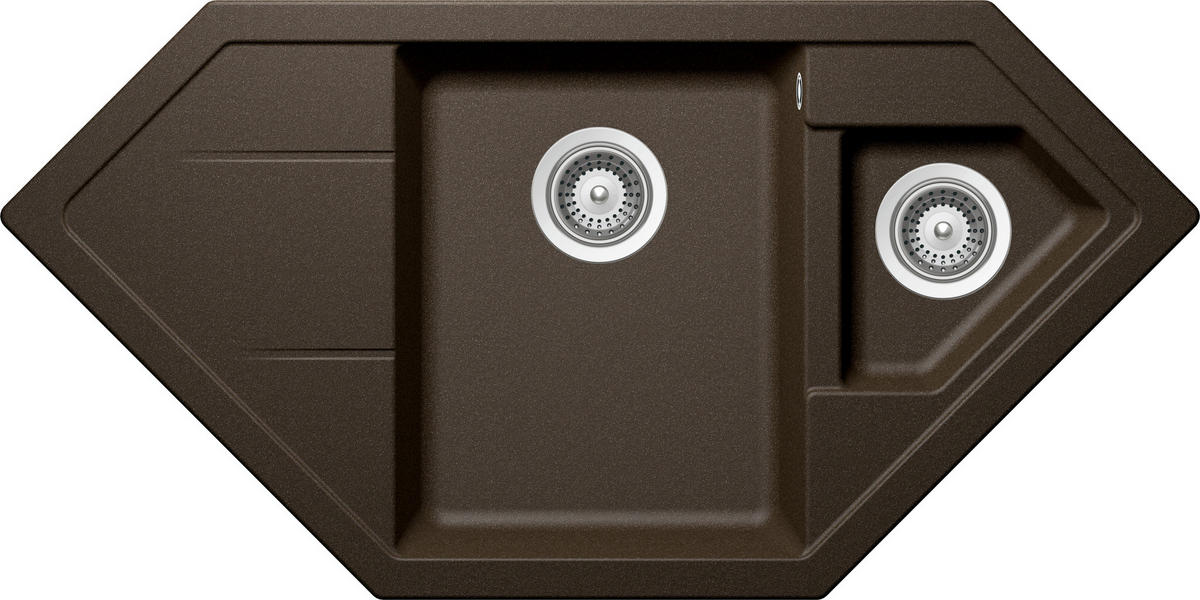 SPÜLE SIGC150UBRO  - Bronzefarben, Basics, Stein (100,2/50cm) - Schock